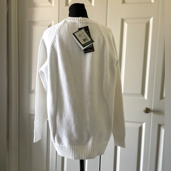 Parkhurst | White knit crew knit sweater. Size XL. Ribbed NWT cozy Cottagecore - Picture 5 of 12